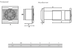 Vent-Axia Azur SELV 12V badkamer- en toiletventilator Ø100 met vochtsensor