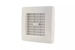 Europlast badkamerventilator Ø 100 mm Wit met automatische sluitklep - luxe X100Z