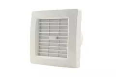 Badkamerventilator Ø 120 mm Wit met automatische sluitklep en timer - luxe X120ZT