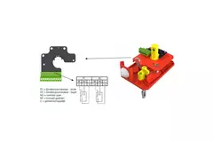 Brandklep rechthoekig handbediend - E-FD25 100x300 R