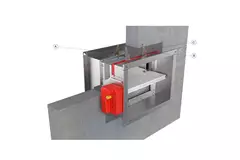 Brandklep rechthoekig handbediend - E-FD25 100x300 R