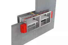 Brandklep rechthoekig handbediend - E-FD25 100x300 R