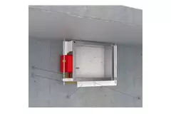 Brandklep rechthoekig handbediend - E-FD25 100x300 R