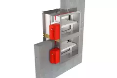 Brandklep rechthoekig handbediend - E-FD25 100x300 R