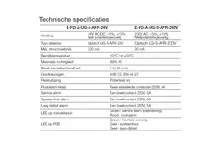 Rooksensor 24V voor rechthoekige brandklep - E-FD A SSA 200x200 24