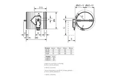 Brandklep rond 315 mm servomotor 24V - E-FDC25 D315 M24 S