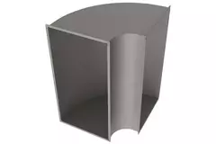 Courbe verticale à 90 degrés 500 x 400 mm