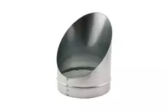 Buisrooster 45 graden met gaas diameter: 100 mm