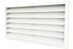 Buitenmuurrooster aluminium 400x300 - RAL 9010