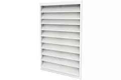 Buitenmuurrooster aluminium 200x300 - RAL 9010