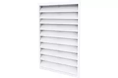 Buitenmuurrooster gegalvaniseerd staal 300x400 - RAL 9003