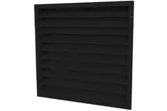 Buitenmuurrooster gegalvaniseerd staal 300x300 - RAL 9005