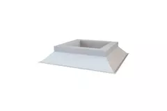 DOS ongeïsoleerde aluminium dakopstand 1100 x 400