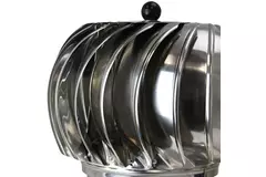 Windgedreven dakventilator Cowl 200 mm RVS inclusief plakplaat - 115m3/h