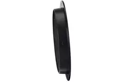 Grille d'aération extérieure ronde en aluminium - Ø 125mm - NOIR