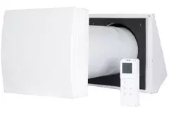 WTW décentralisé HRU wall Ø100 avec télécommande - 25 m³/h - HRU-WALL-RC-100-25-PEG