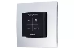 Duco vocht ruimtesensor met bediening RF/Wired zwart
