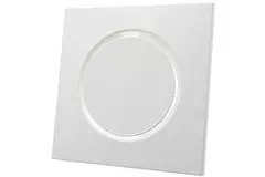 Ventilatieventiel afvoer metaal vierkant Ø100 mm wit met klemveren - DVSQ100