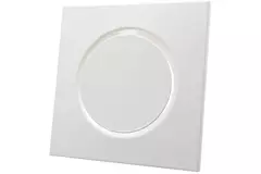 Ventilatieventiel toevoer metaal vierkant Ø100 mm wit met klemveren - DVSQ-P100