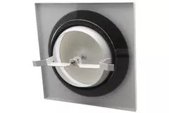 Ventilatieventiel toevoer metaal vierkant Ø125 mm wit met klemveren - DVSQ-P125