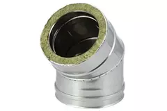 DW diameter 180 mm (180/230) bocht 45 gr I316L/I304 (D0,5/0,6)