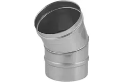 Kachelpijp Ø 150 mm RVS enkelwandige bocht 30°