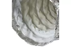Flexibele geluiddemper non-woven met aansluiting diameter 150 mm lengte 500mm
