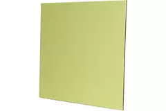 Rooster 15x15cm met aluminium front goud