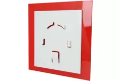 Air Roxy badkamerventilator met aansluitdiameter 125 mm - kunststof front rood