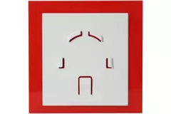 Air Roxy badkamerventilator met aansluitdiameter 125 mm - kunststof front rood