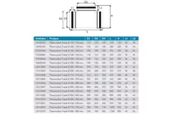 Thermoduct 13mm T-stuk diameter 180 mm - 180 mm (90 graden) geisoleerd