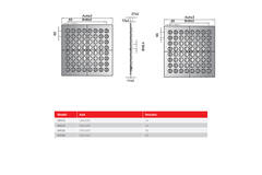 Multinozzle plafondrooster 596x596 mm - MN24 RAL9005 30% glans