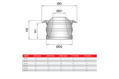 Diffuseur à jet 125mm Montage murale et plafond RAL 9010