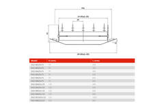 Kanaalrooster enkel instelbaar  325x75mm voor buis 160 tot 400mm - DGS-SB325x75