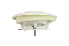 Ventilatie afvoer ventiel 100mm met metaal klemveren - DVS-C100 RAL9010