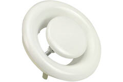Ventilatie afvoer ventiel 100mm met metaal klemveren - DVS-C100 RAL9010