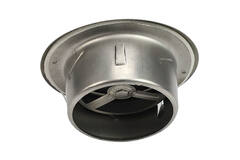 Vanne de ventilation en acier inoxydable 160mm entrée et sortie fixe avec ressorts de friction - DVI-C160