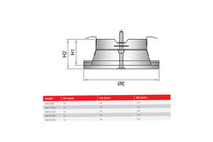 Soupape d'entrée d'air 100 mm avec ressorts métalliques - SAV-C100 RAL9010