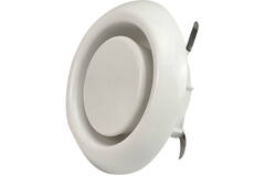 Ventilatie afvoer ventiel 100mm met klemveren - AVP-C100