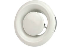 Ventilatie afvoer ventiel 80mm metaal - E-DVS80 RAL9010