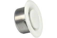 Ventilatie afvoer ventiel 125mm metaal - E-DVS125 RAL9010