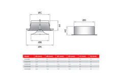 Soupape de ventilation 160 mm métal - S-DVS160 RAL9010