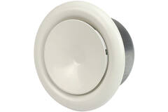 Ventilatie toevoer ventiel 125mm metaal - S-DVS125 RAL9010