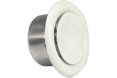 Soupape de ventilation 160 mm métal - S-DVS160 RAL9010