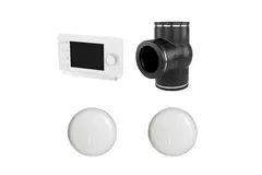 Ubbink kit RF 0,53  3 wegklep klokregeling 2 x CO² sensor