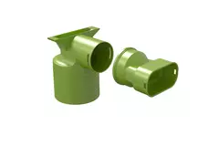 Ubbink Air Excellent 35SC ventieladapter 125 1x90°
