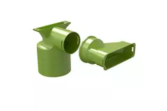 Ubbink Air Excellent 45SC ventieladapter 125 1x90°