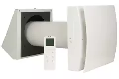 WTW décentralisé HRU wall Ø100 avec télécommande - 25 m³/h - HRU-WALL-RC-100-25-PEG