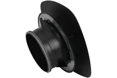 Bouche VMC Imaginair carrée Ø 125 mm - ressorts + anneau de montage - noir