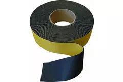 Isolatietape neutraal 75mm - zwart (rol 15m)